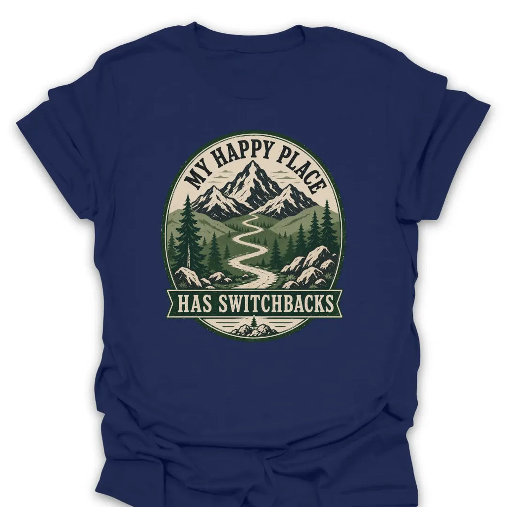 T-Shirt Navy / S Switchback Happy Place T-Shirt