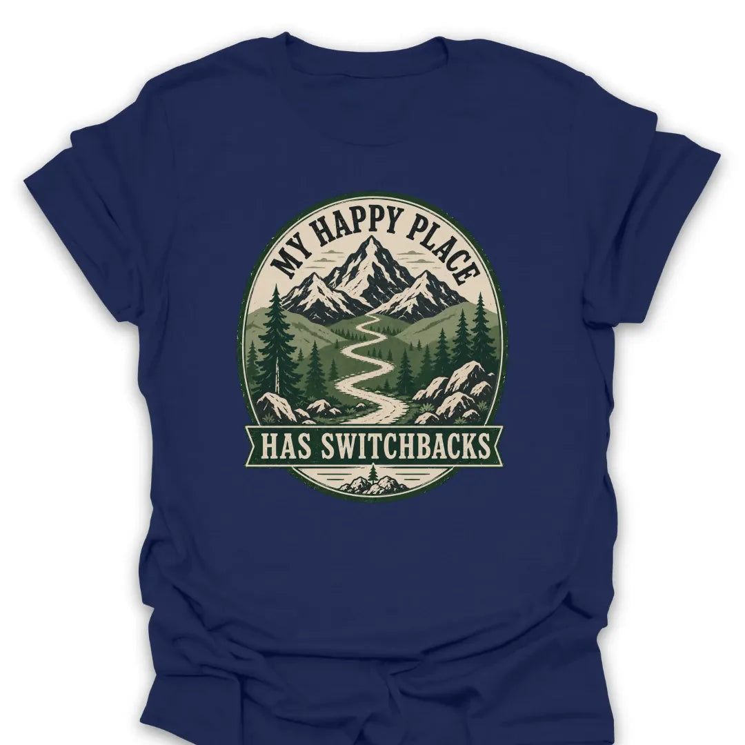 T-Shirt Navy / S Switchback Happy Place T-Shirt