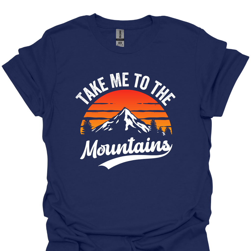 T-Shirt Navy / S Take Me to the Mountains – Adventure Lovers T-Shirt