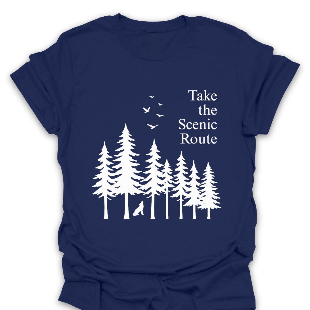 T-Shirt Navy / S Take the Scenic Route T-Shirt