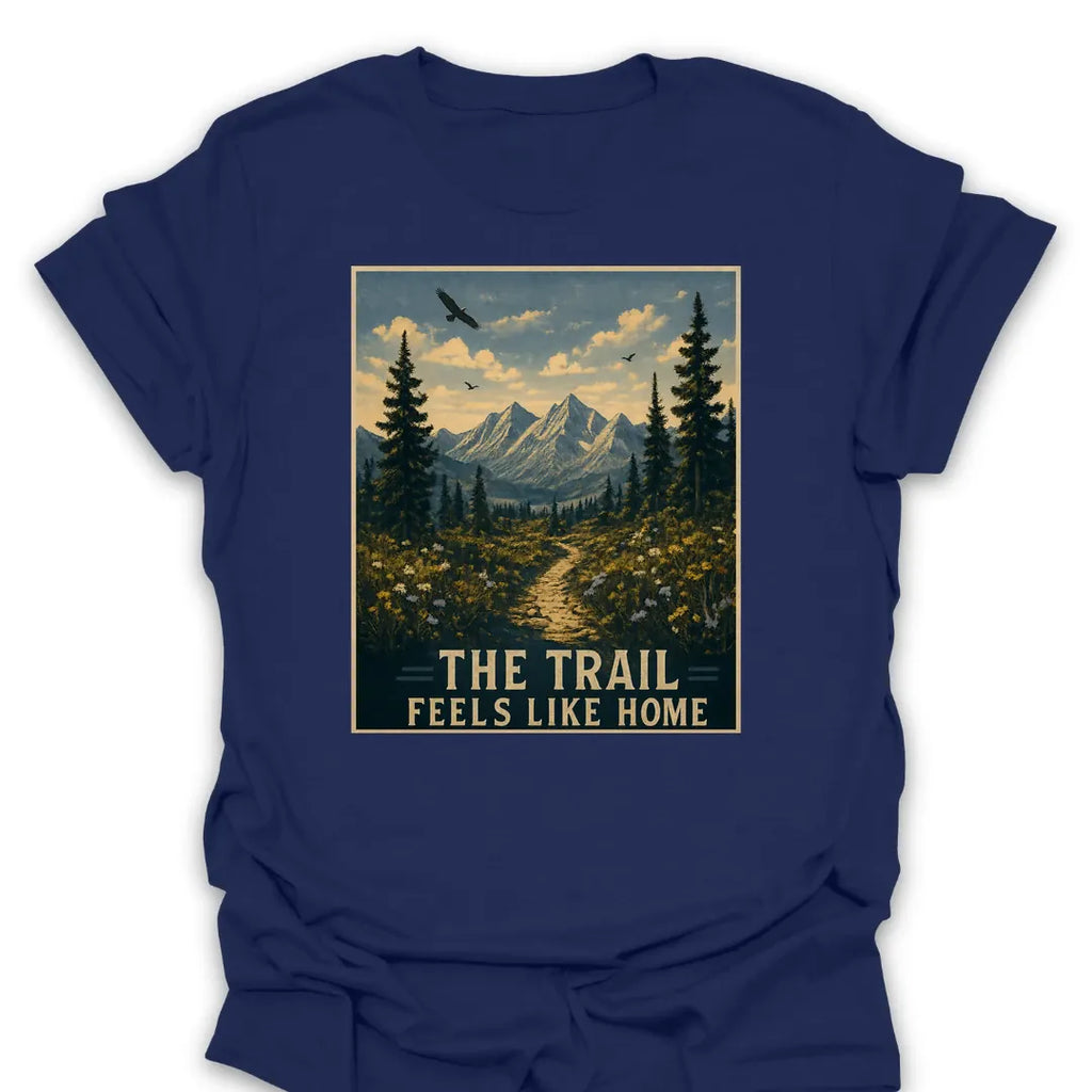 T-Shirt Navy / S The Trail Feels Like Home T-Shirt