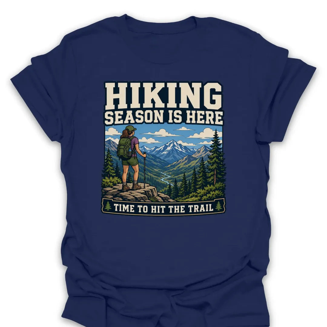 T-Shirt Navy / S Time To Hit The Trail