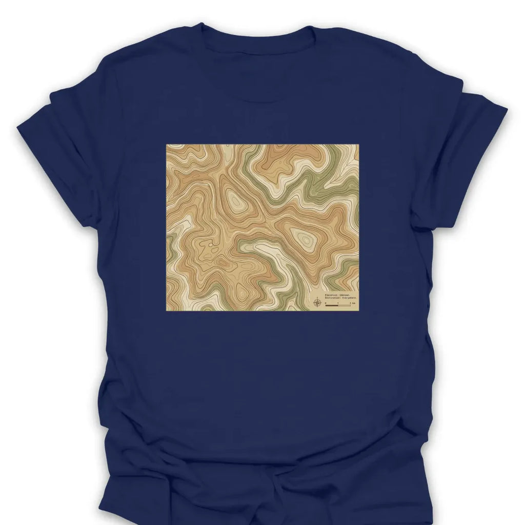 T-Shirt Navy / S Topographic T-Shirt