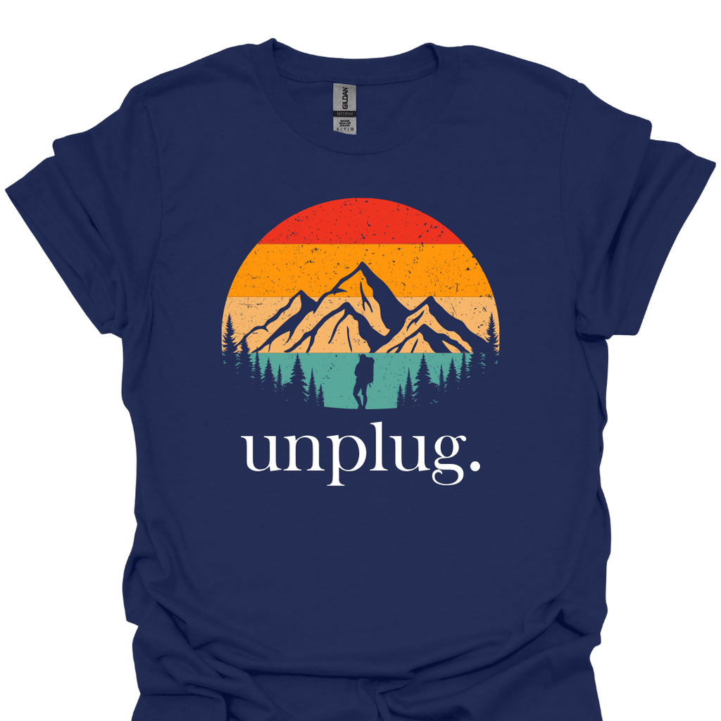 T-Shirt Navy / S Unplug – Nature Escape Adventure T-Shirt
