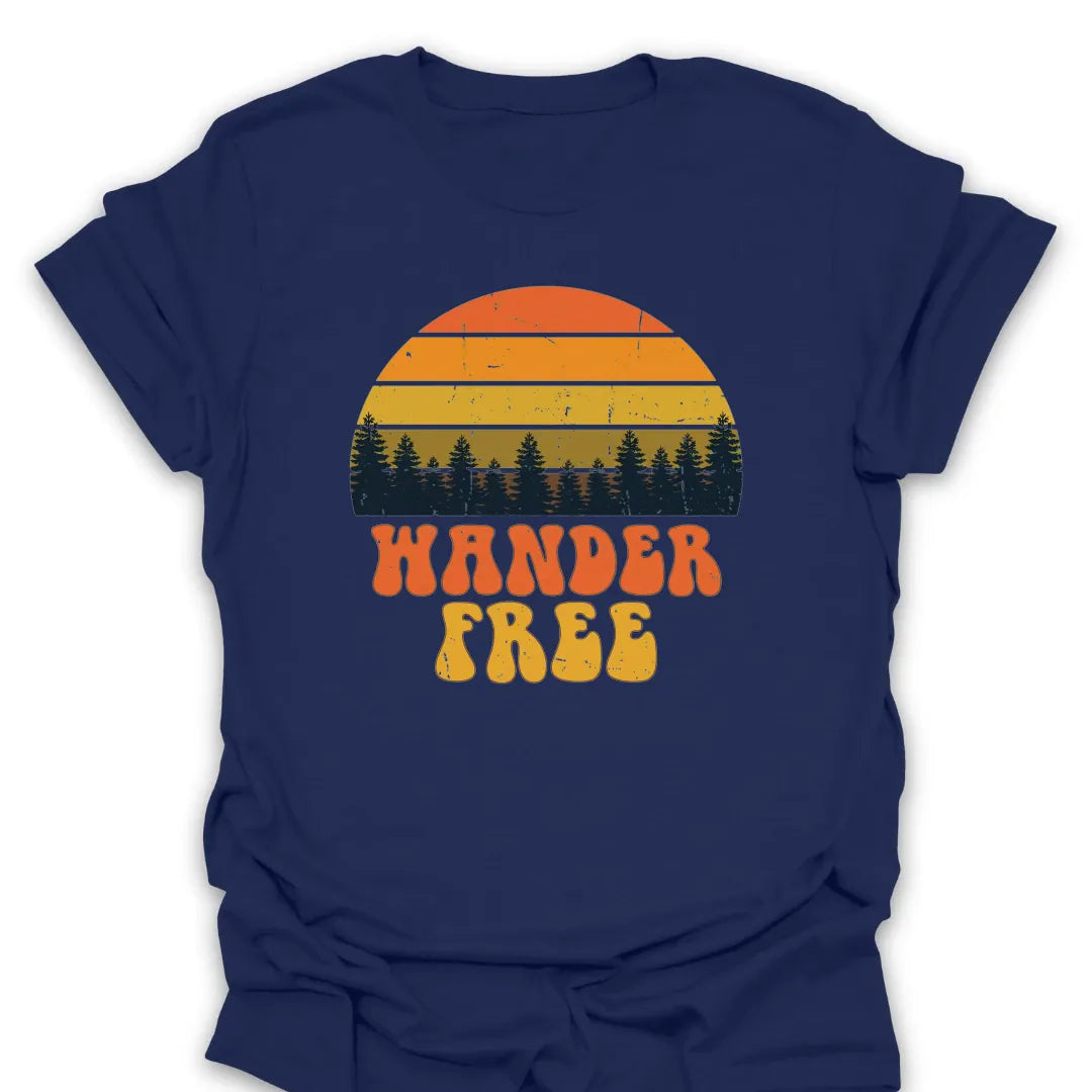 T-Shirt Navy / S Wander Free T-Shirt