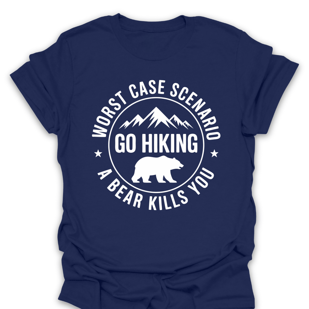 T-Shirt Navy / S Worst Case Scenario Bear Tee