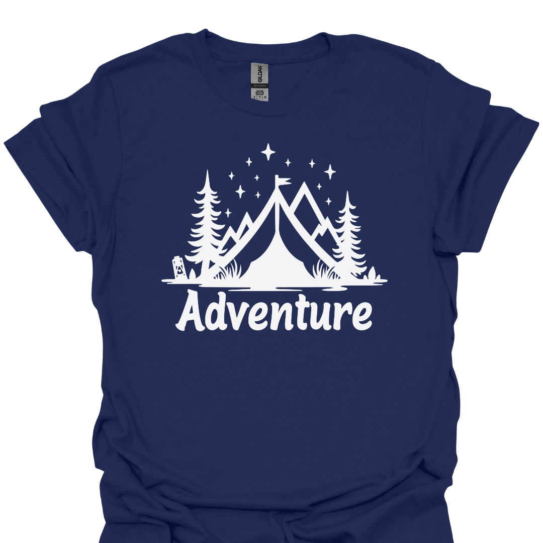 T-Shirt Navy / XS Adventure Awaits Hiker's T-Shirt🌲🏕️
