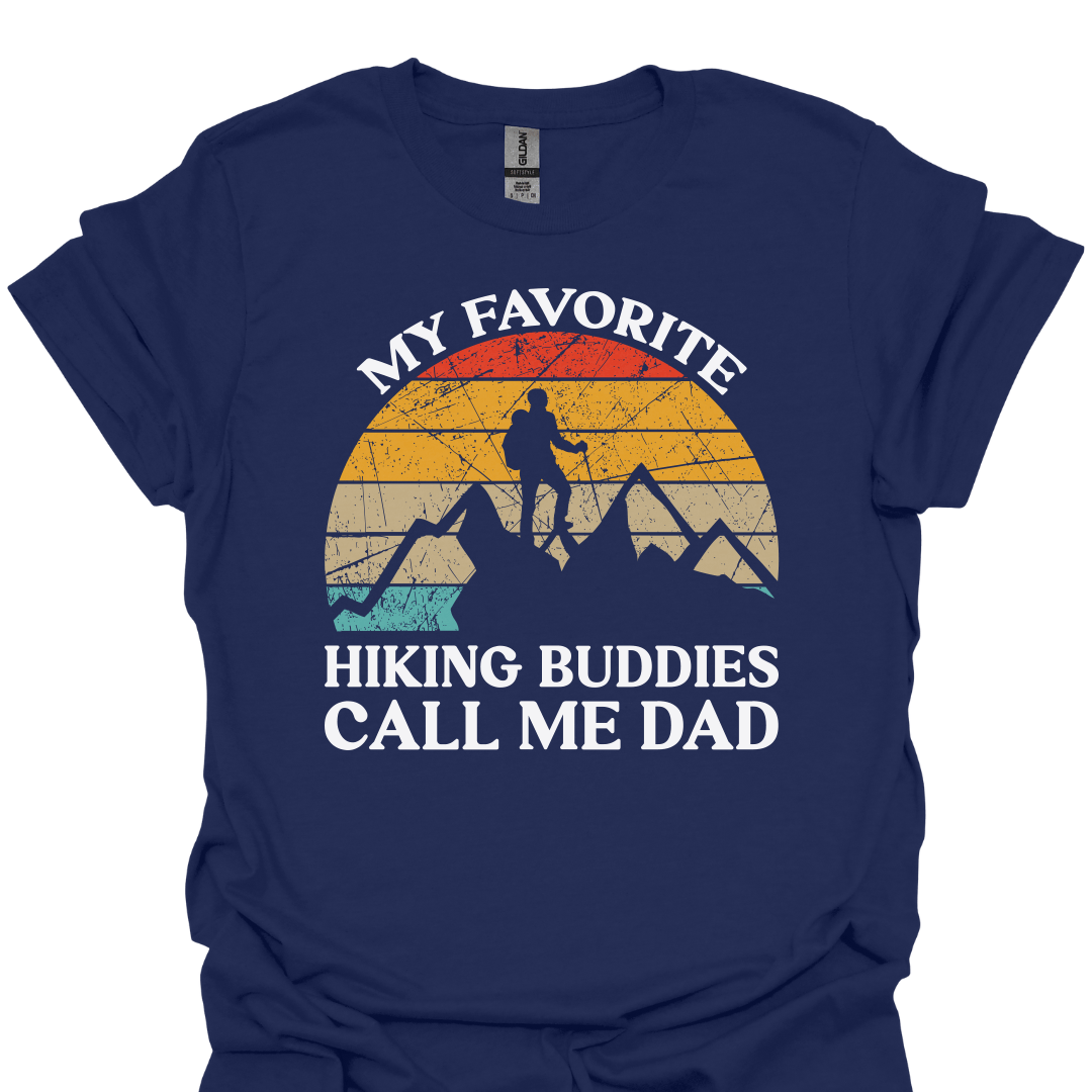 T-Shirt Navy / XS Life Is Better on the Trails – Retro Mountain Adventure T-Shirt