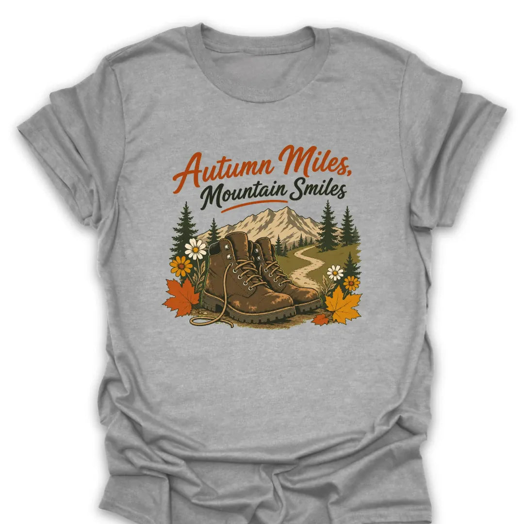 T-Shirt Sport Grey / S Autumn Mile, Mountain Smiles