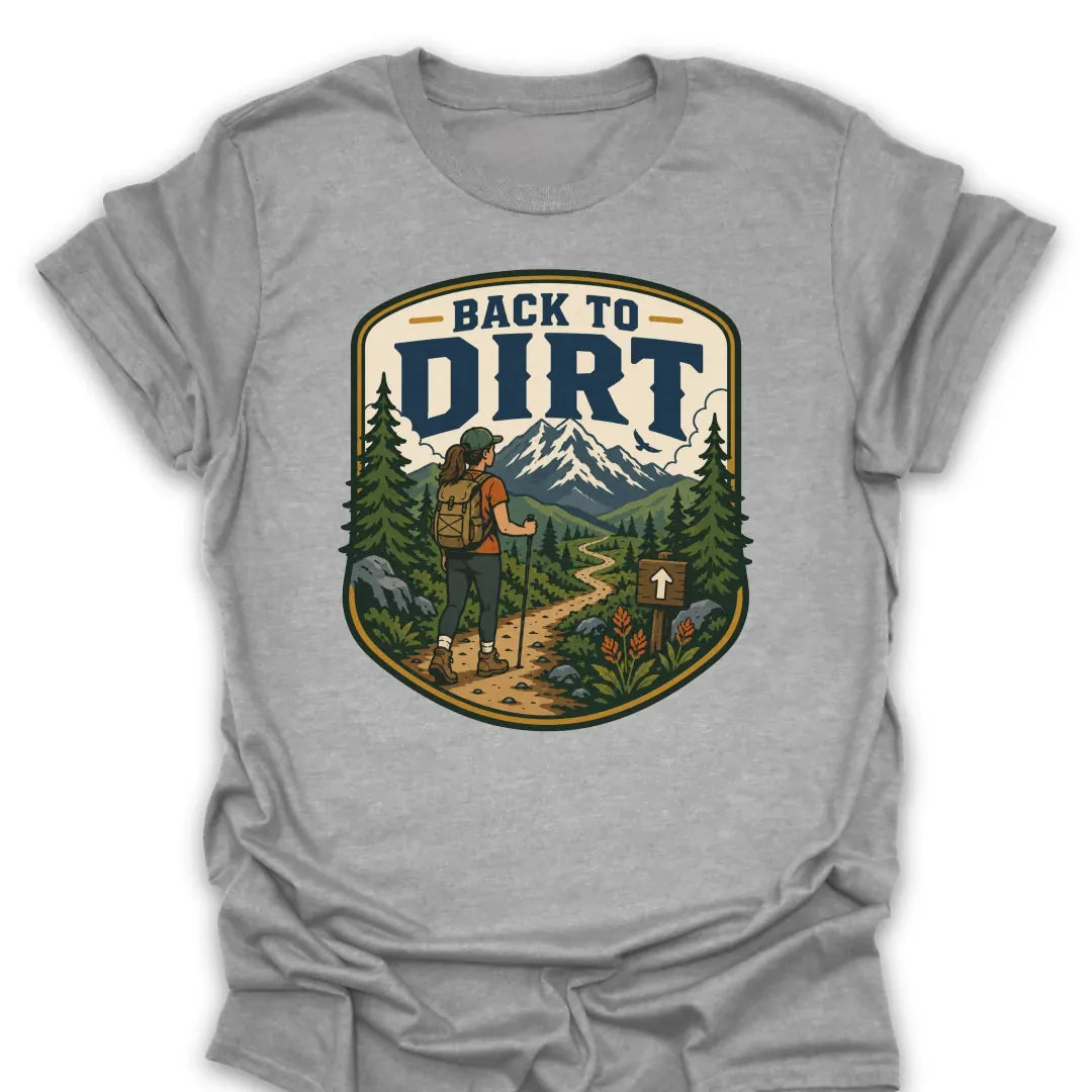 T-Shirt Sport Grey / S Back To Dirt Hiker