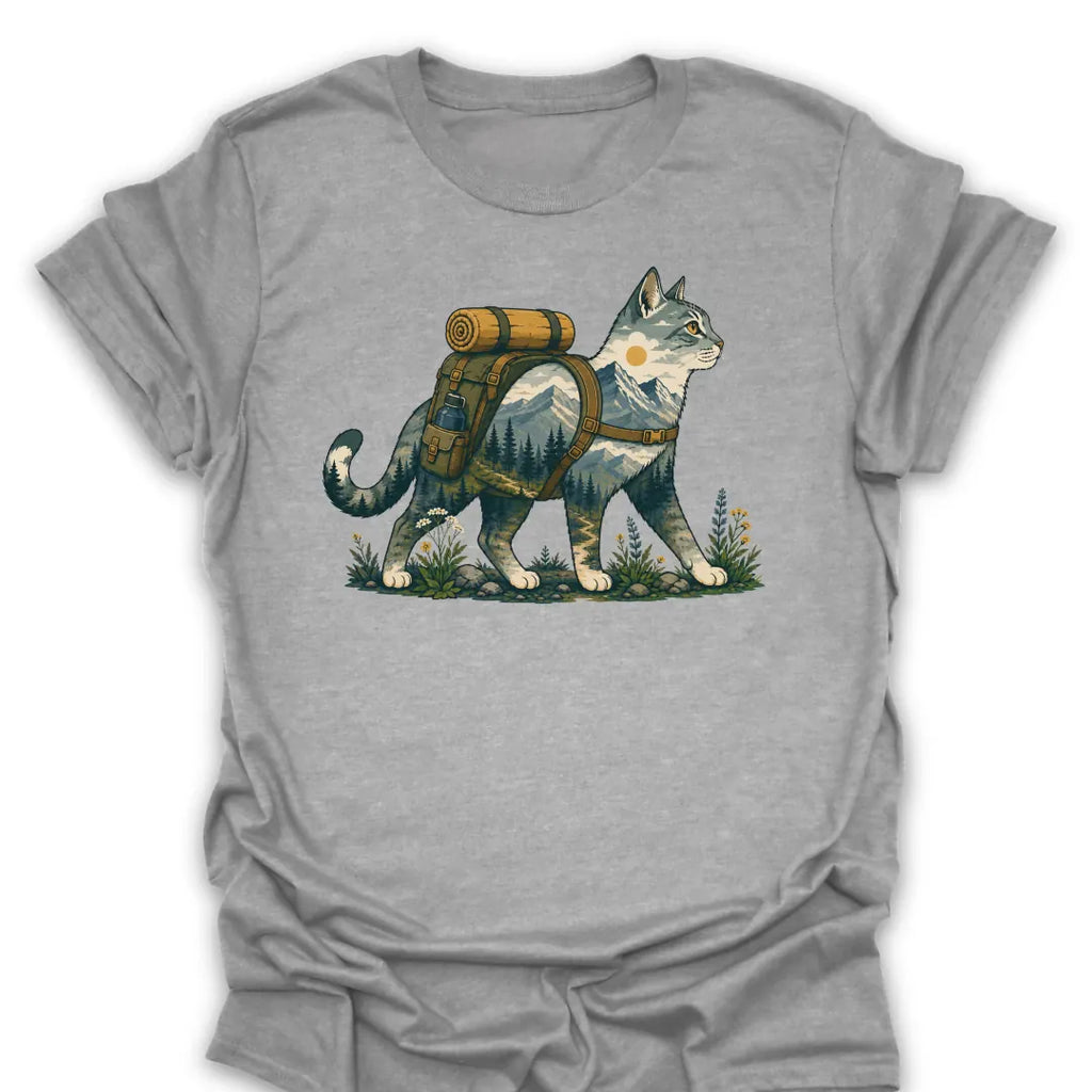 T-Shirt Sport Grey / S Backpack Cat