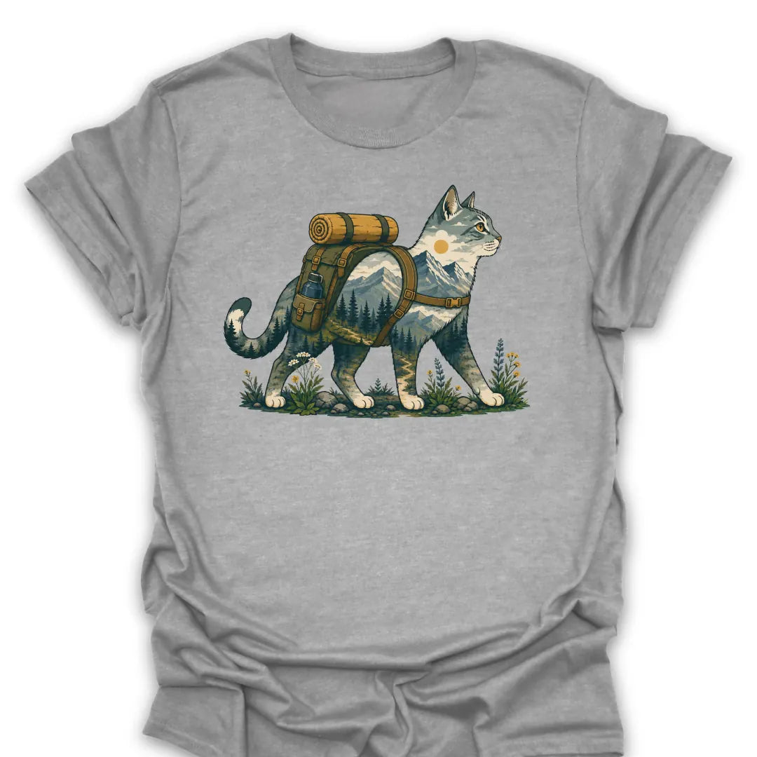T-Shirt Sport Grey / S Backpack Cat