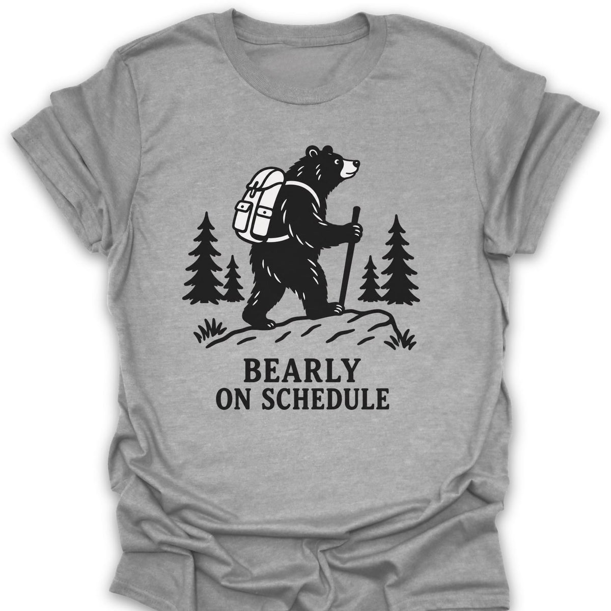 T-Shirt Sport Grey / S Bearly On Schedule