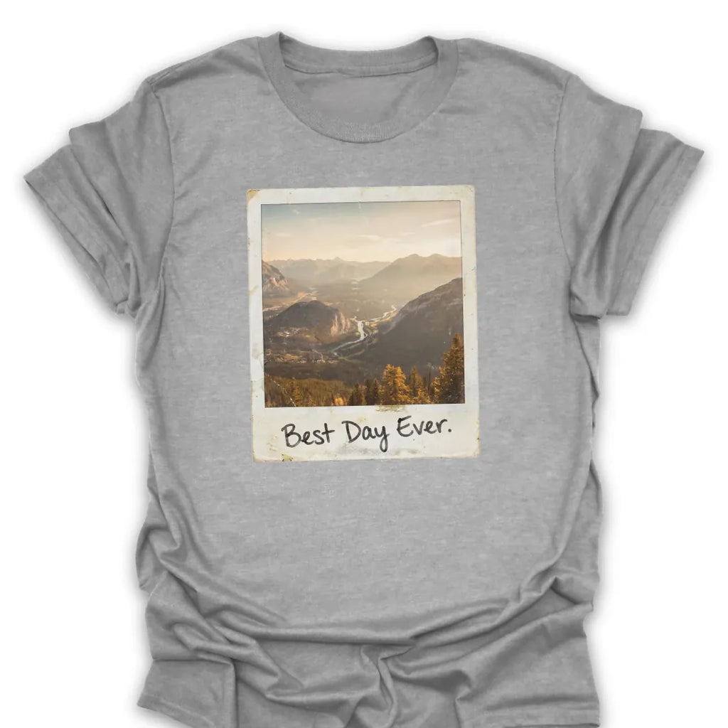 T-Shirt Sport Grey / S Best Day Faded Polaroid T-Shirt