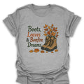 T-Shirt Sport Grey / S Boots, Leaves & Bonfire Dreams