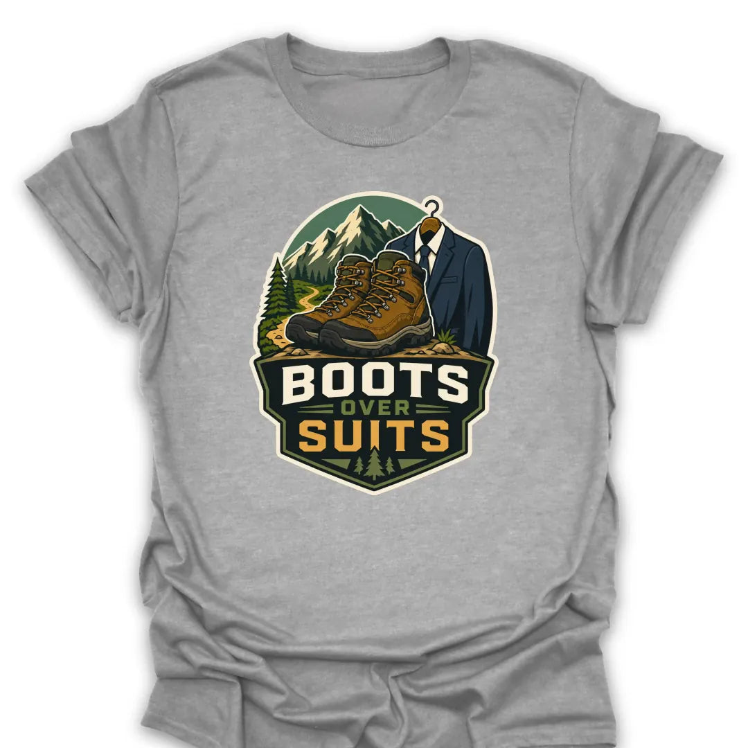 T-Shirt Sport Grey / S Boots Over Suits T-Shirt