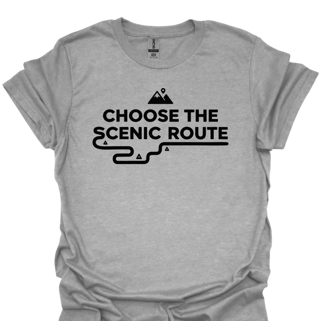 T-Shirt Sport Grey / S Choose the Scenic Route T-Shirt