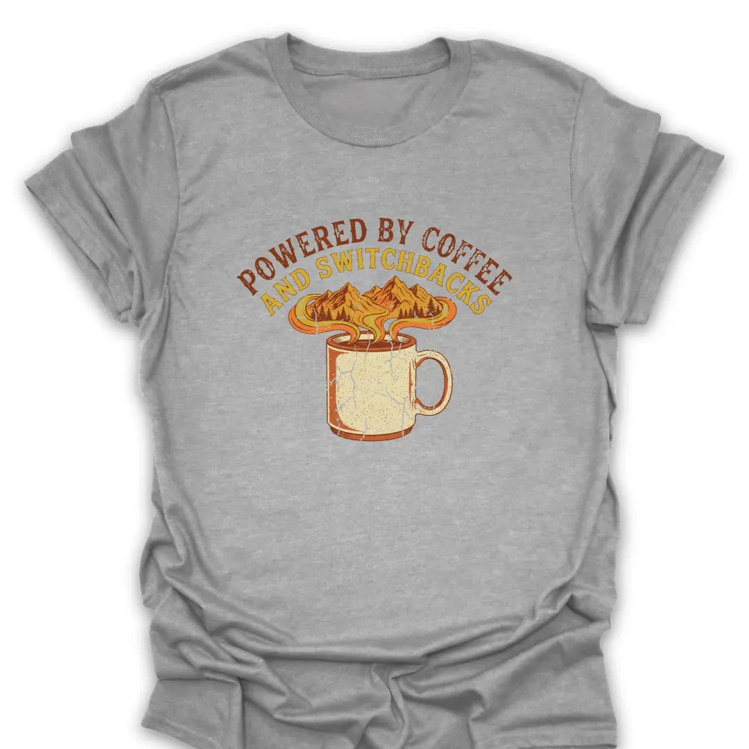 T-Shirt Sport Grey / S Coffee and Switchbacks T-Shirt