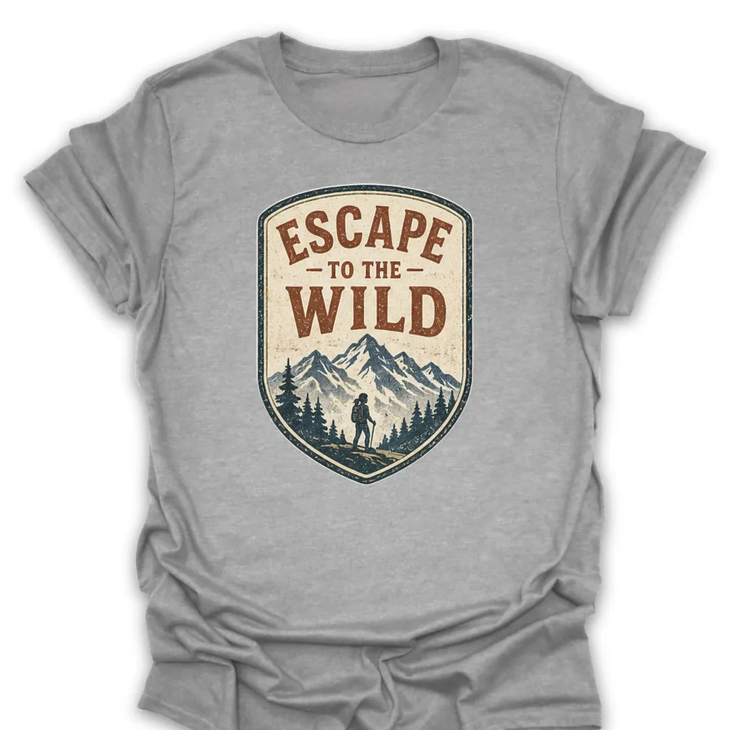 T-Shirt Sport Grey / S Escape To The Wild Hike T-Shirt