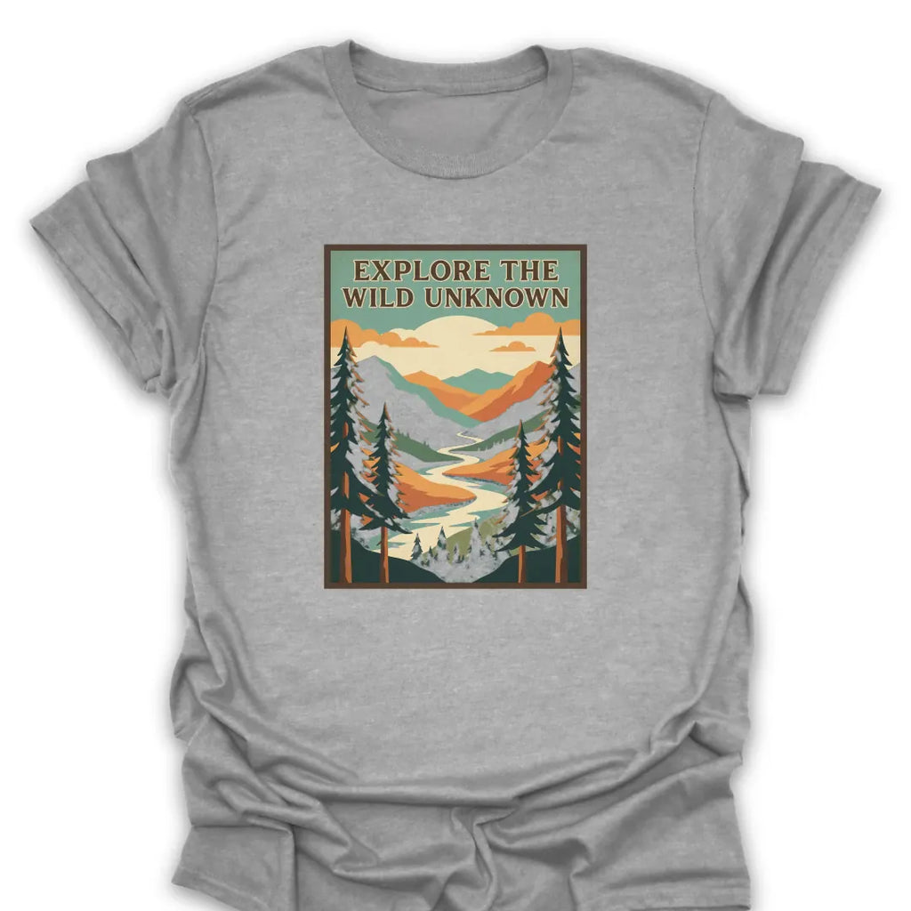T-Shirt Sport Grey / S Explore The Wild Unkown T-Shirt