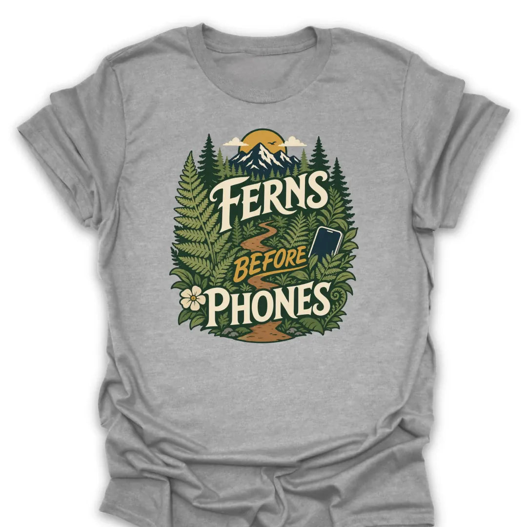 T-Shirt Sport Grey / S Ferns Before Phones Trail