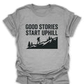 T-Shirt Sport Grey / S good-stories-start-uphill_black