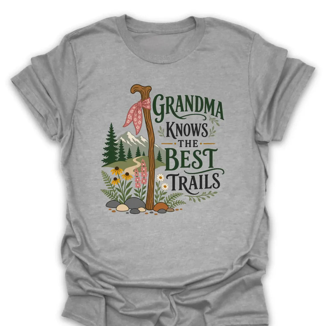 T-Shirt Sport Grey / S Grandma Knows the Best Trails