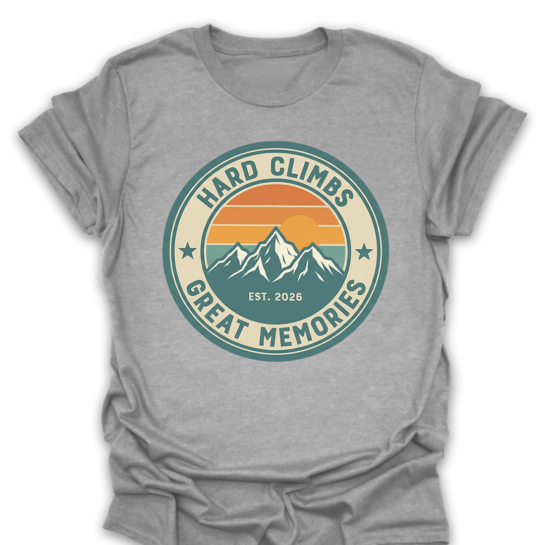 T-Shirt Sport Grey / S Hard Climbs, Great Memories T-Shirt