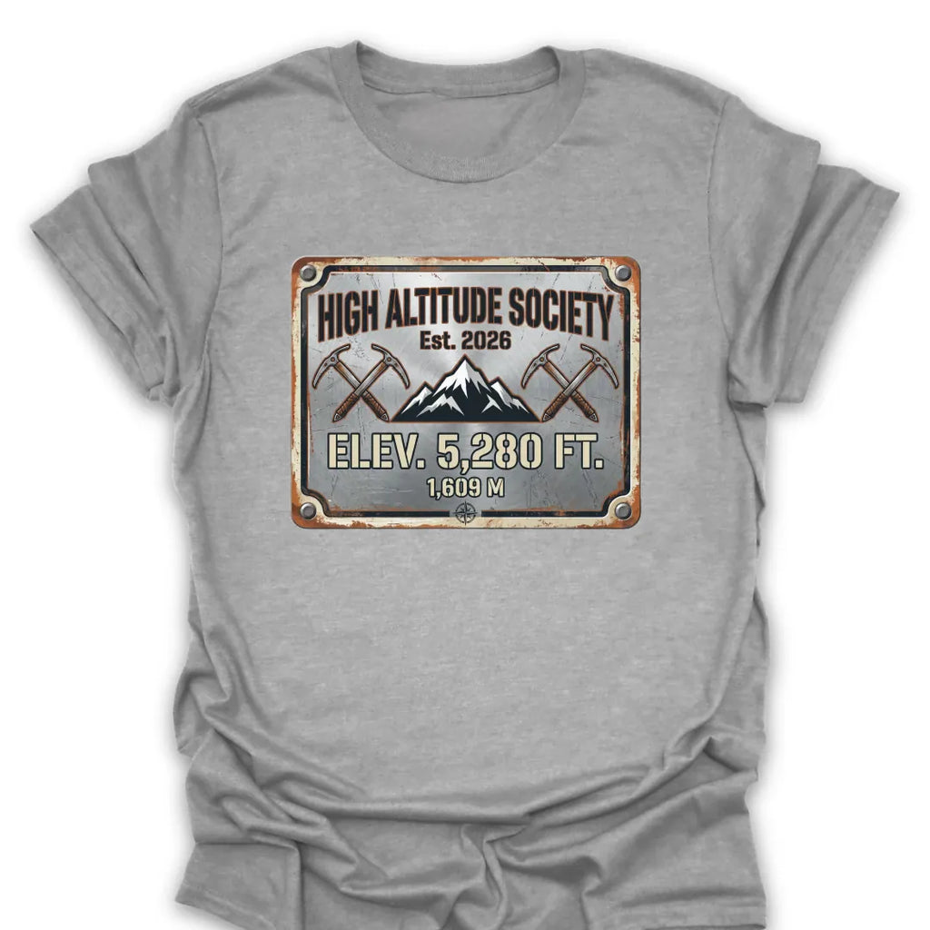 T-Shirt Sport Grey / S High Altitude Society T-Shirt