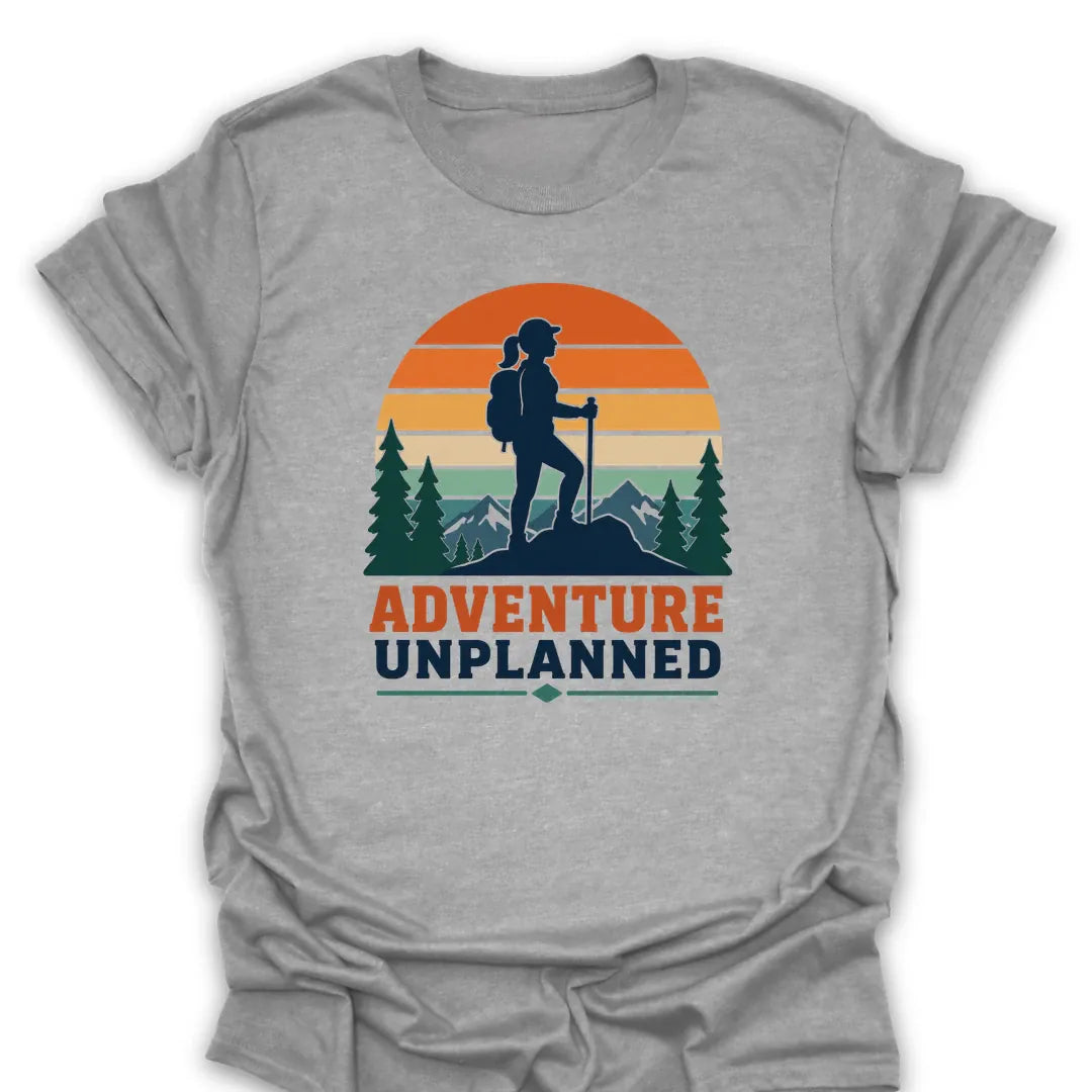 T-Shirt Sport Grey / S Hiking Adventure Unplanned T-Shirt
