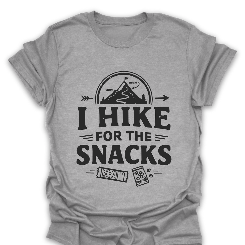 T-Shirt Sport Grey / S I Hike For the Snacks T-Shirt