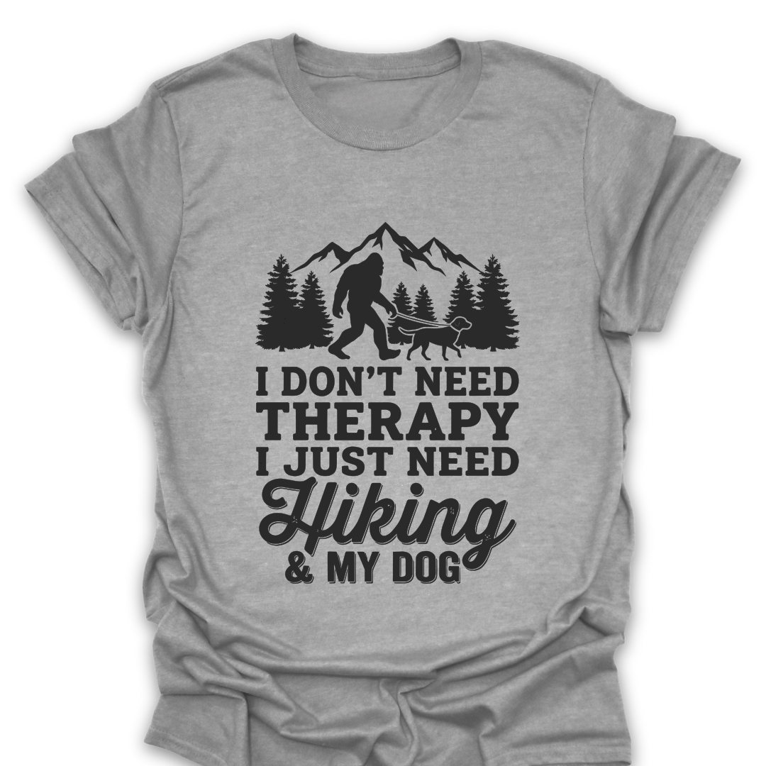 T-Shirt Sport Grey / S I Just Need Hiking & My Dog T-Shirt