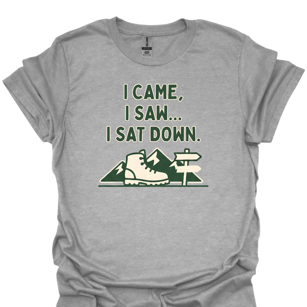 T-Shirt Sport Grey / S I Sat Down Hiking T-Shirt