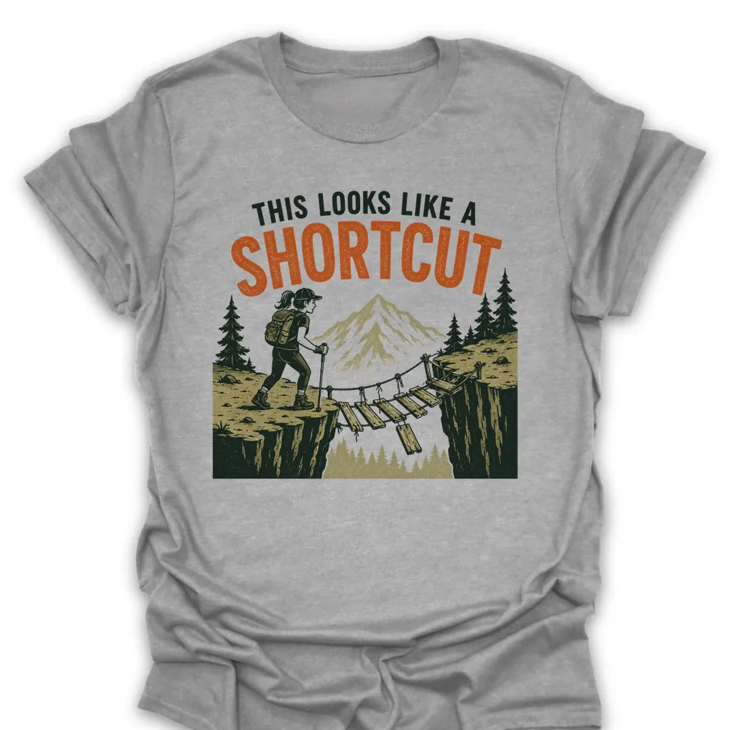 T-Shirt Sport Grey / S Looks Like A Short Cut T-Shirt
