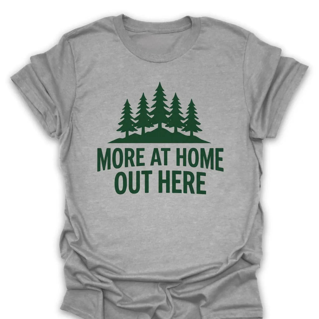 T-Shirt Sport Grey / S more-at-home-out-here_green
