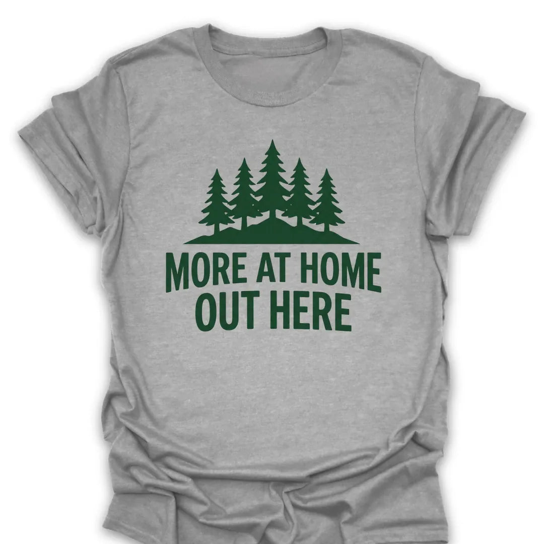 T-Shirt Sport Grey / S more-at-home-out-here_green