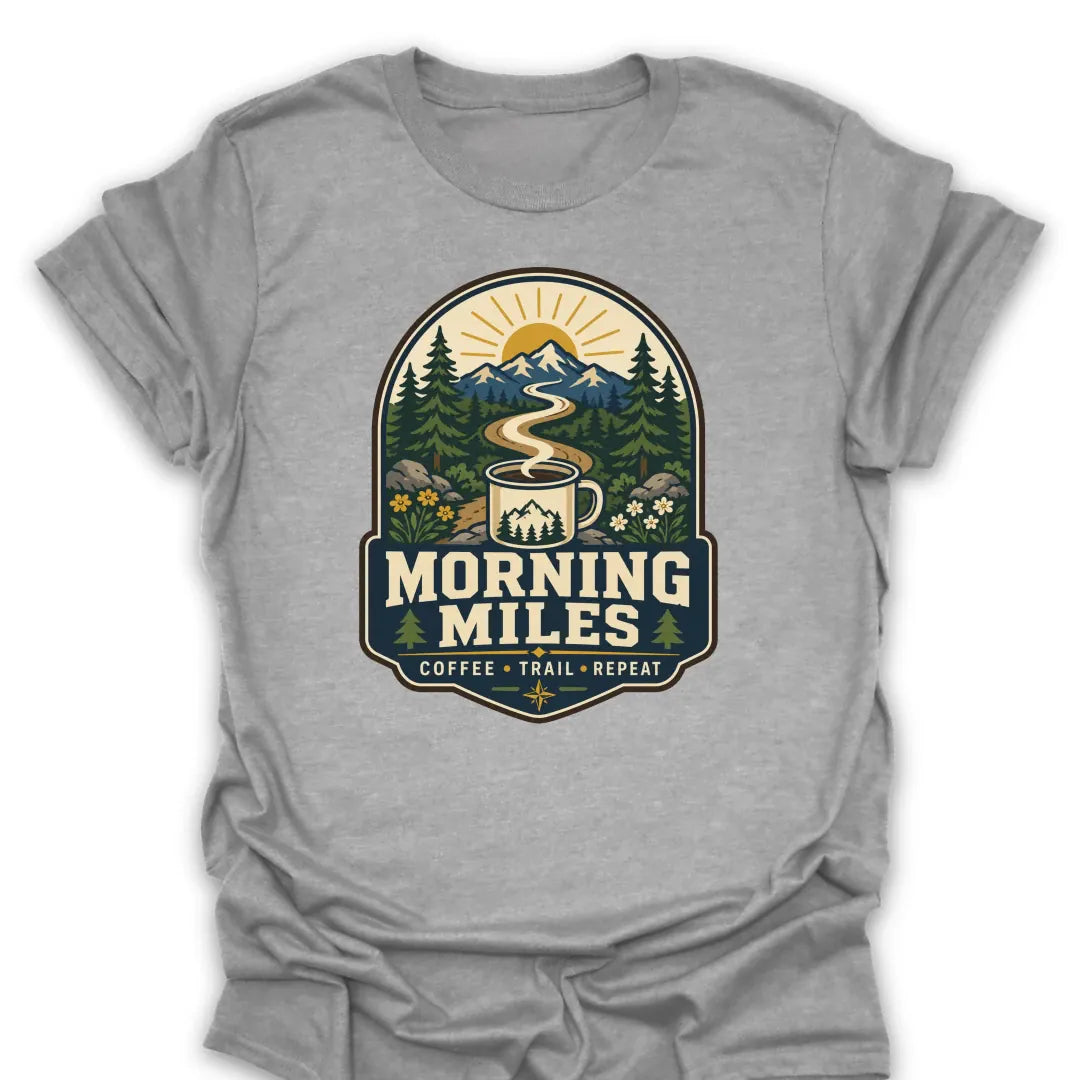 T-Shirt Sport Grey / S Morning Miles Trail