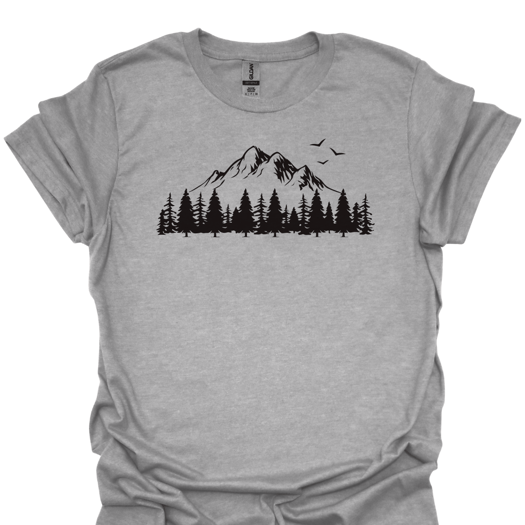 T-Shirt Sport Grey / S Mountain Pines Scenic Nature T-Shirt
