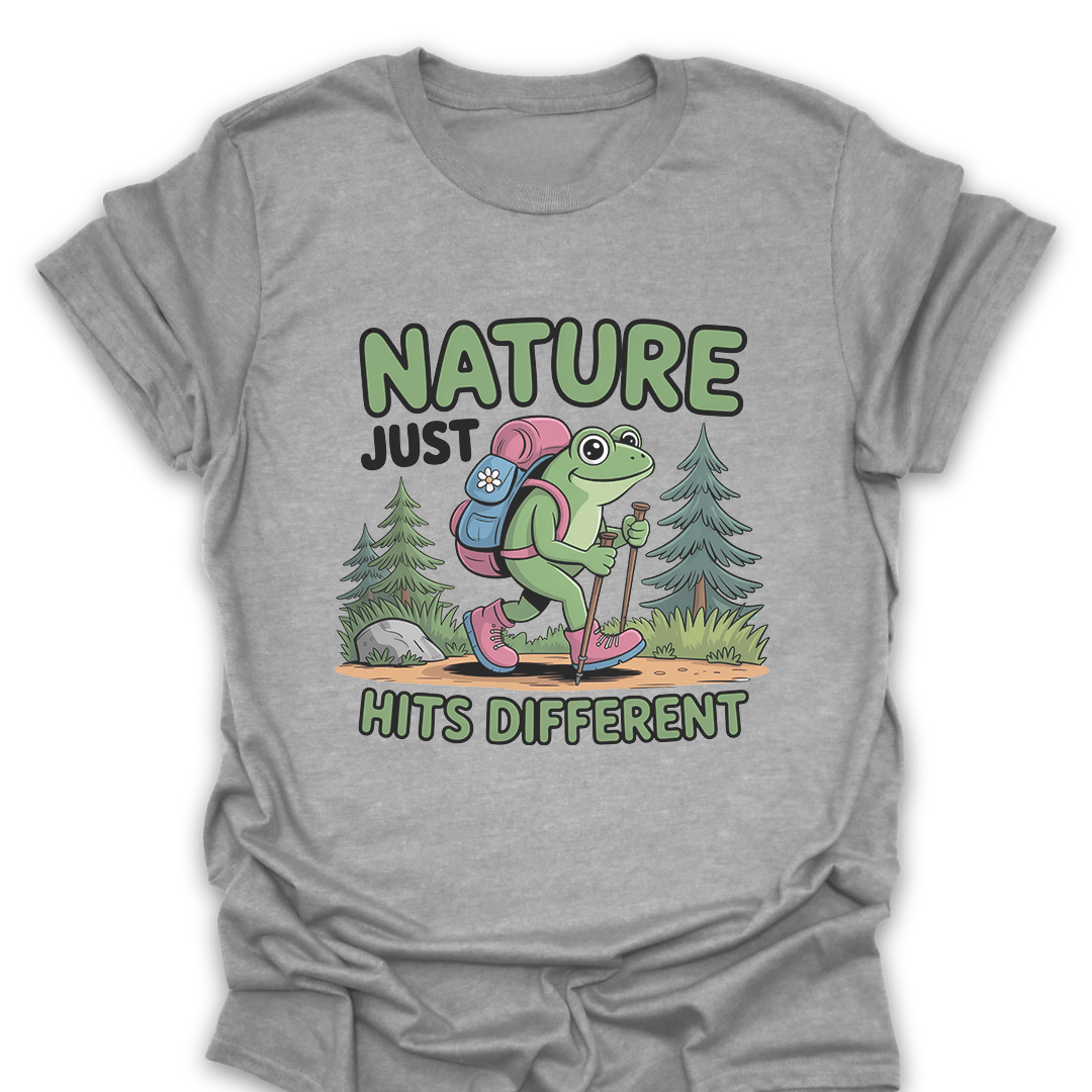 T-Shirt Sport Grey / S Nature Just Hits Different T-Shirt