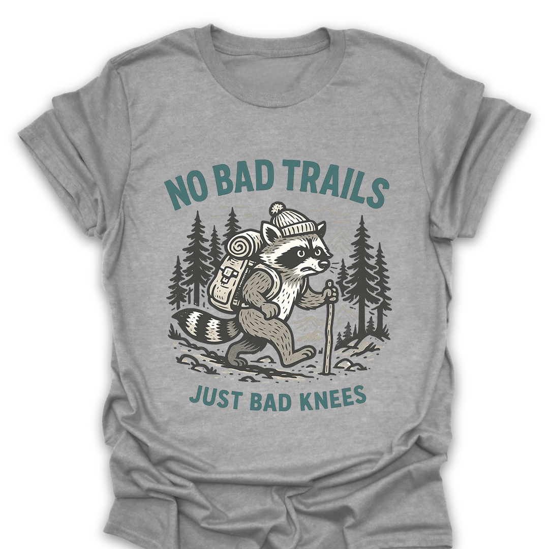 T-Shirt Sport Grey / S No Bad Trails Just Bad Knees T-Shirt