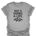 T-Shirt Sport Grey / S not-a-hobby-a-life_black