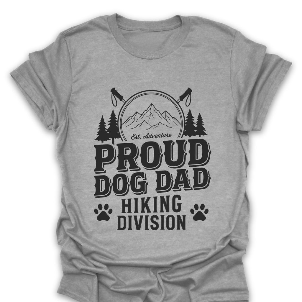 T-Shirt Sport Grey / S Proud Dog Dad Hiking Division T-Shirt