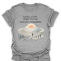 T-Shirt Sport Grey / S Quiet Steps Highest Summits Inspirational Hiking Tee