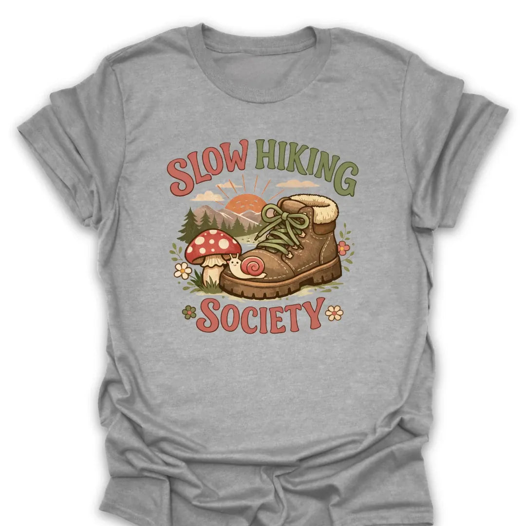 T-Shirt Sport Grey / S Slow Hiking Society Tee