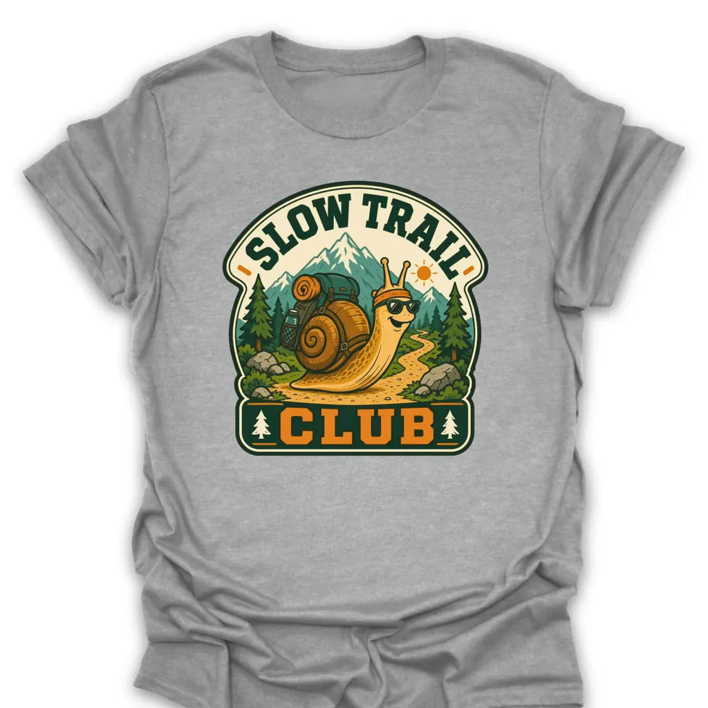 T-Shirt Sport Grey / S Slow Trail Club Snail T-Shirt