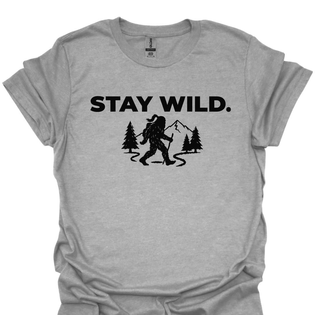 T-Shirt Sport Grey / S Stay Wild Bigfoot T-Shirt