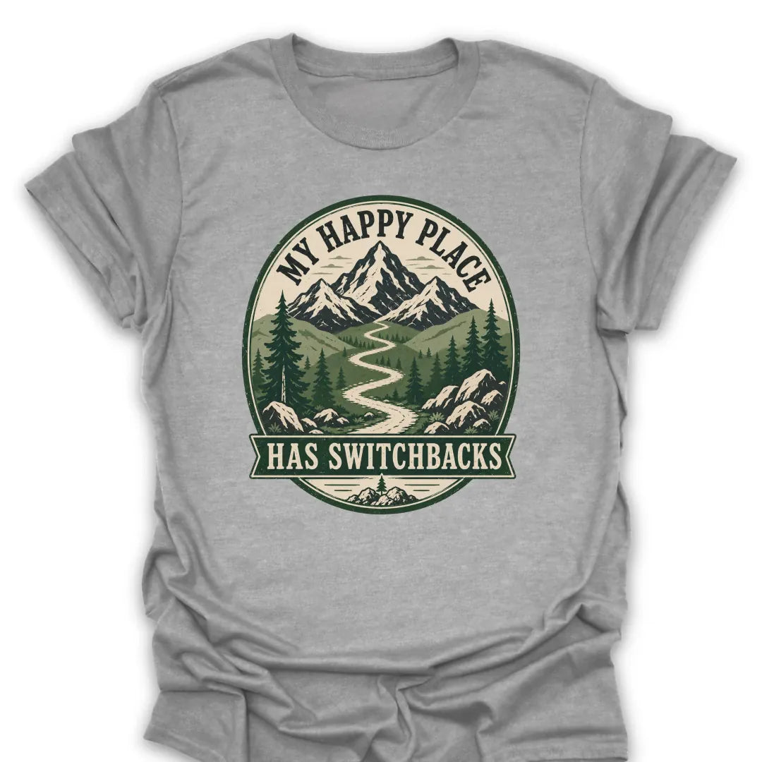 T-Shirt Sport Grey / S Switchback Happy Place T-Shirt