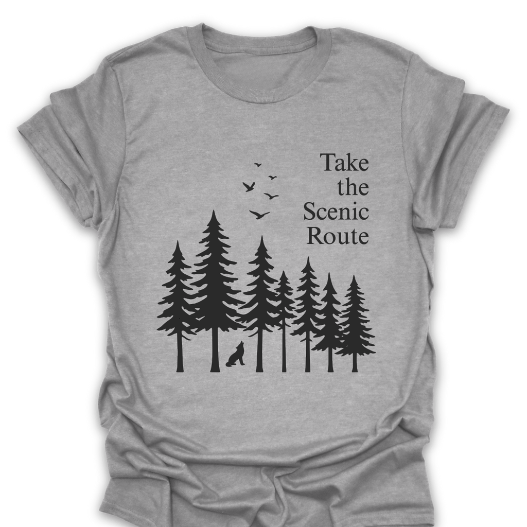 T-Shirt Sport Grey / S Take the Scenic Route T-Shirt