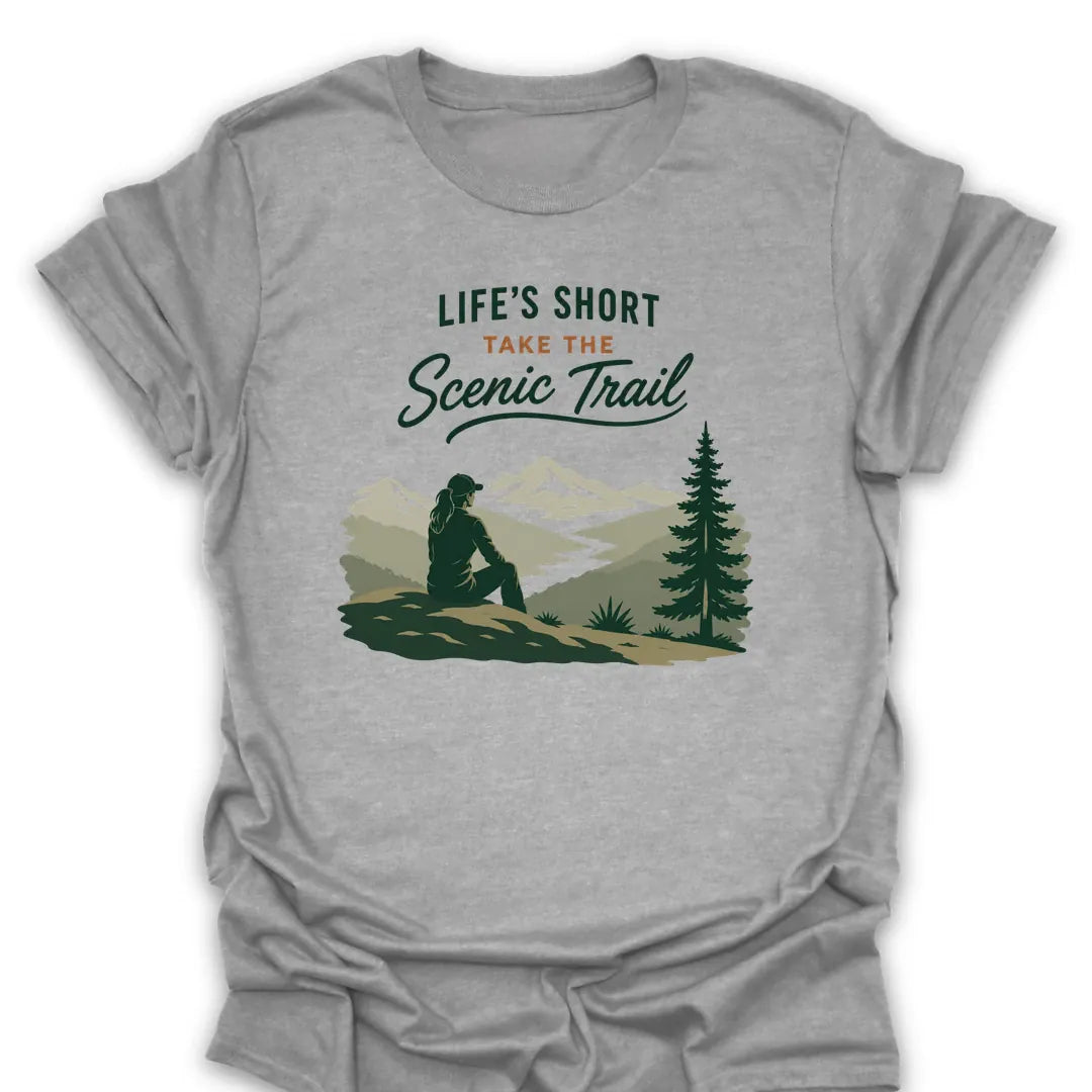 T-Shirt Sport Grey / S Take the Scenic Trail T-Shirt