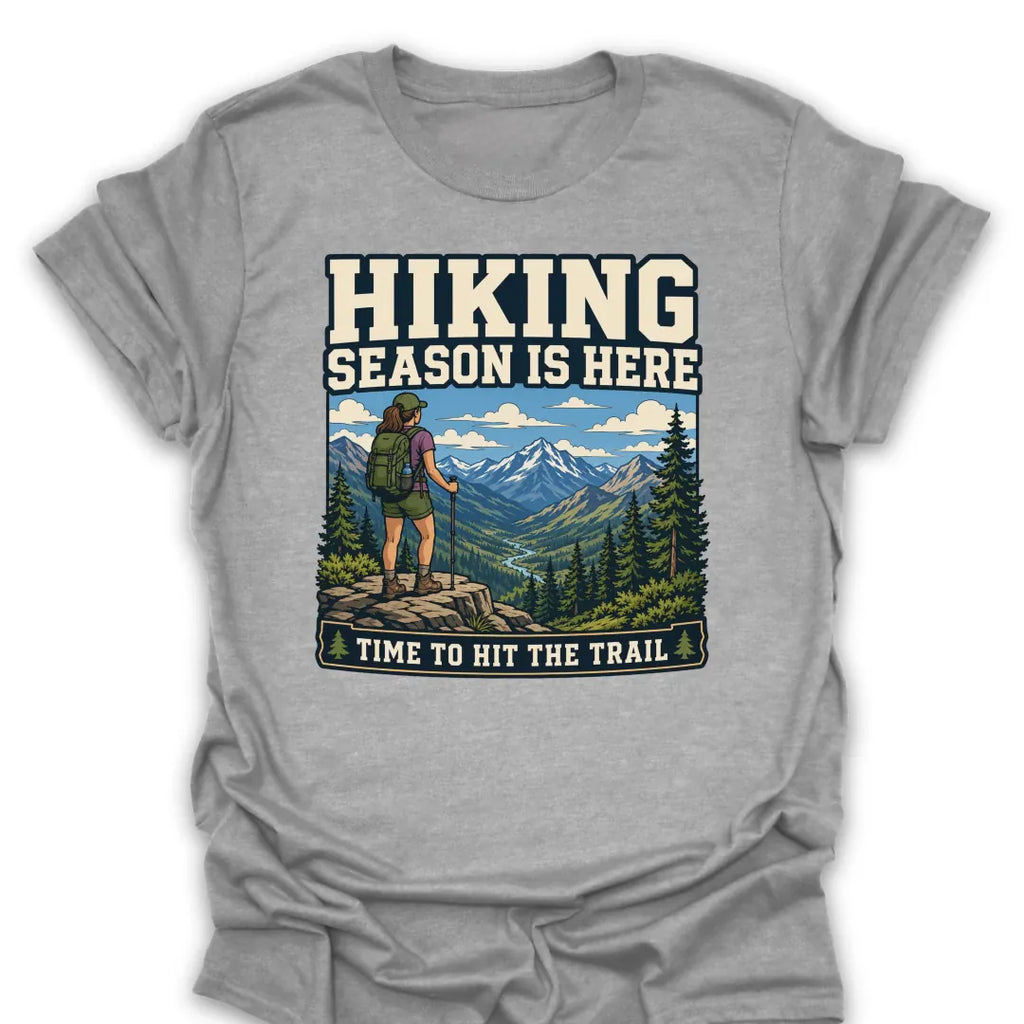 T-Shirt Sport Grey / S Time To Hit The Trail